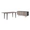 Armen Living Turin Rustic 2 piece set with Dining Table and Sideboard in Black Brushed SETTNDIBL2A - alternate 1